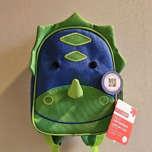 Skip Hop Green and Blue Dino Backpack